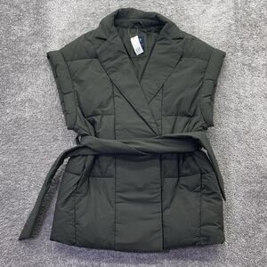 GAP Duvet Puffer Belted Vest NWT